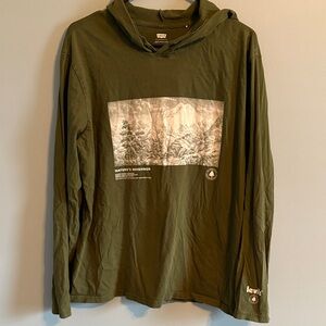 Levi's Green Mountain Hooded Long Sleeve Tshirt